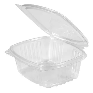 12 oz. Clear Hinged Deli Container - Pak-Man Food Packaging Supply