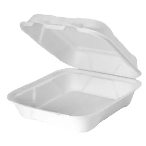 TAKE-OUT/ Container Large, 3 Comp, White 200/cs-Food Service