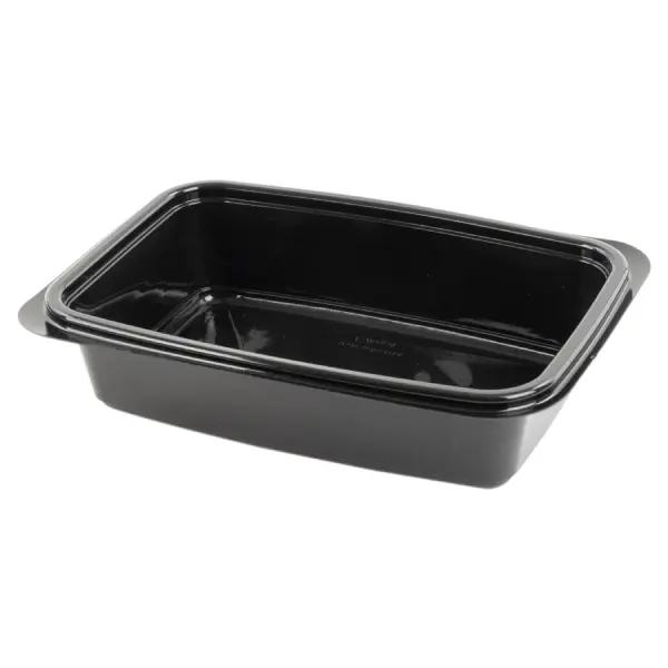 Black 32 oz. Rectangle Container