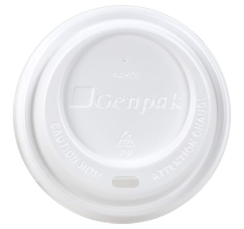 White PP Lid for Hot Drink for 10  12  16 & 20 oz. Cup